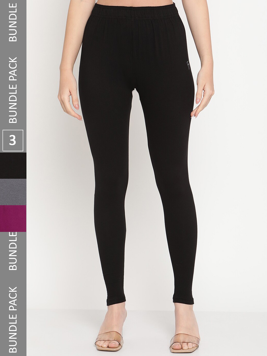 

TAG 7 Pack Of 3 Ankle-Length Legging, Black