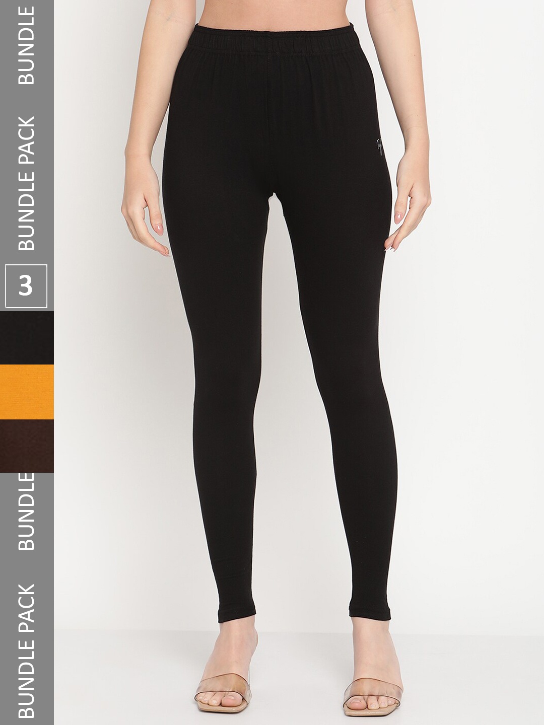 

TAG 7 Pack Of 3 Ankle Length Legging, Black