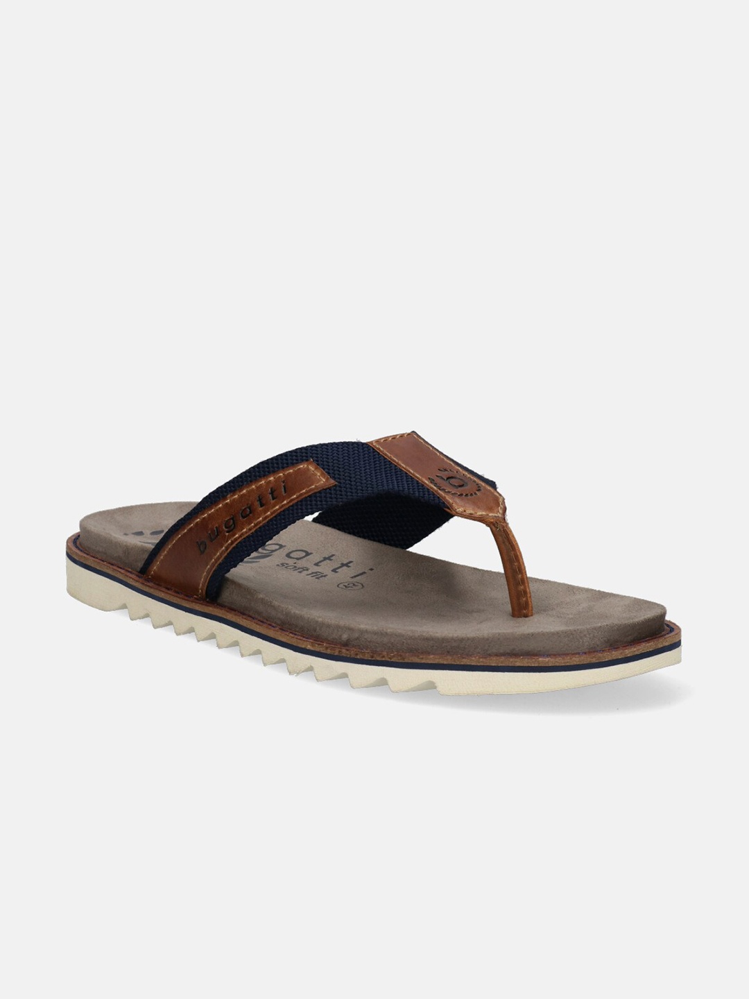 

Bugatti Men Limon Open Toe Fabric Comfort Sandals, Brown
