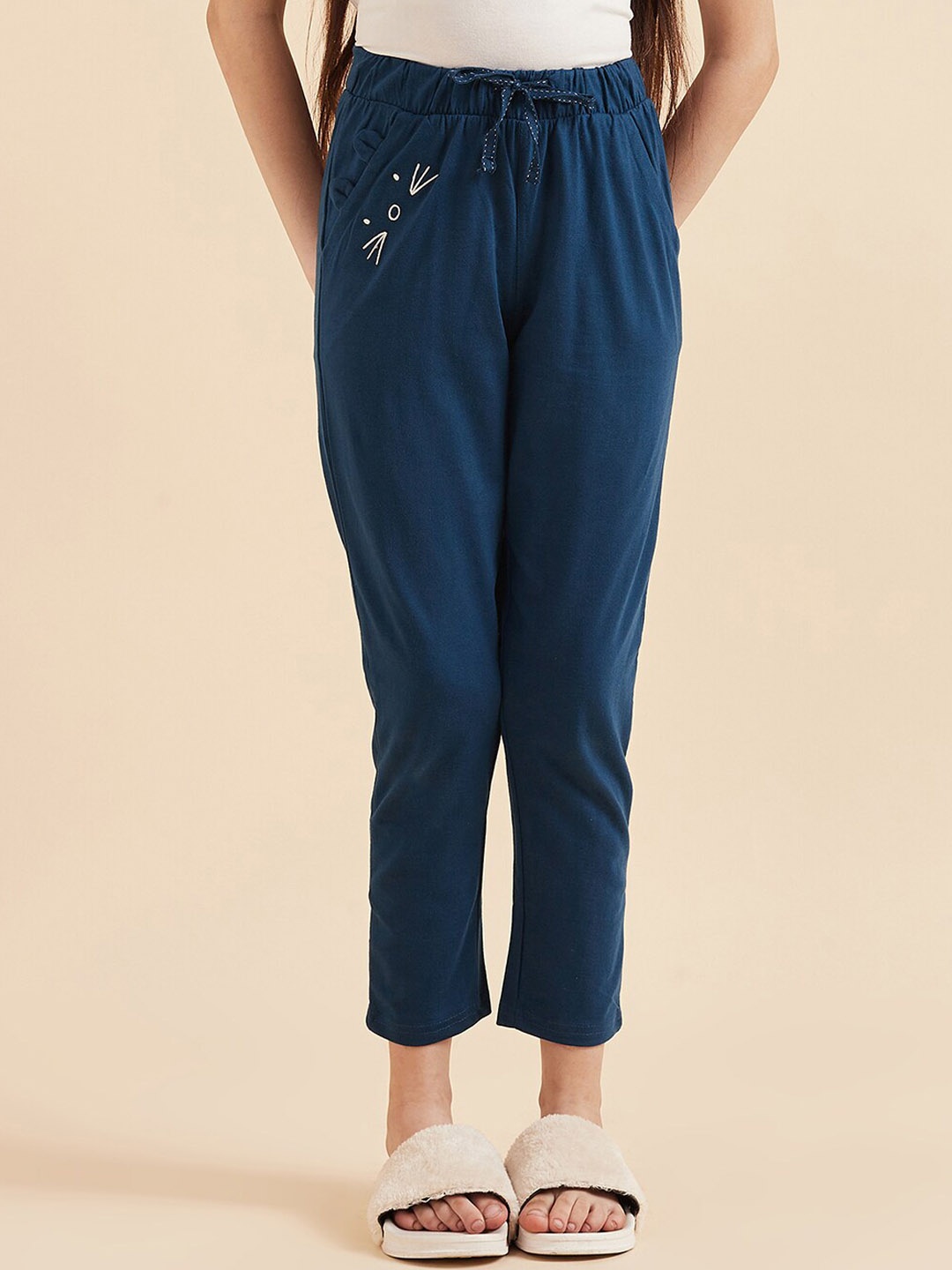 

Sweet Dreams Girls Teal Blue Mid-Rise Lounge Pants