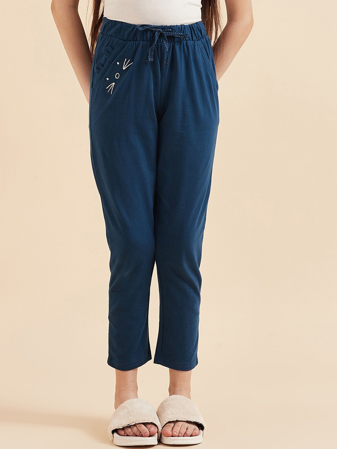 

Sweet Dreams Girls Teal Blue Mid-Rise Lounge Pants