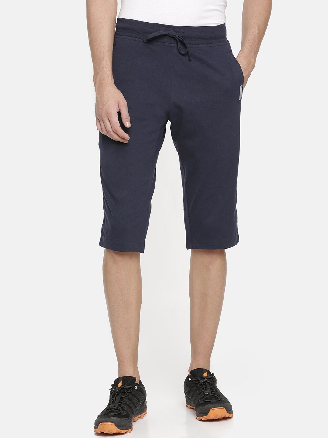 

Macroman M-Series Men Mid-Rise Sports Shorts, Navy blue