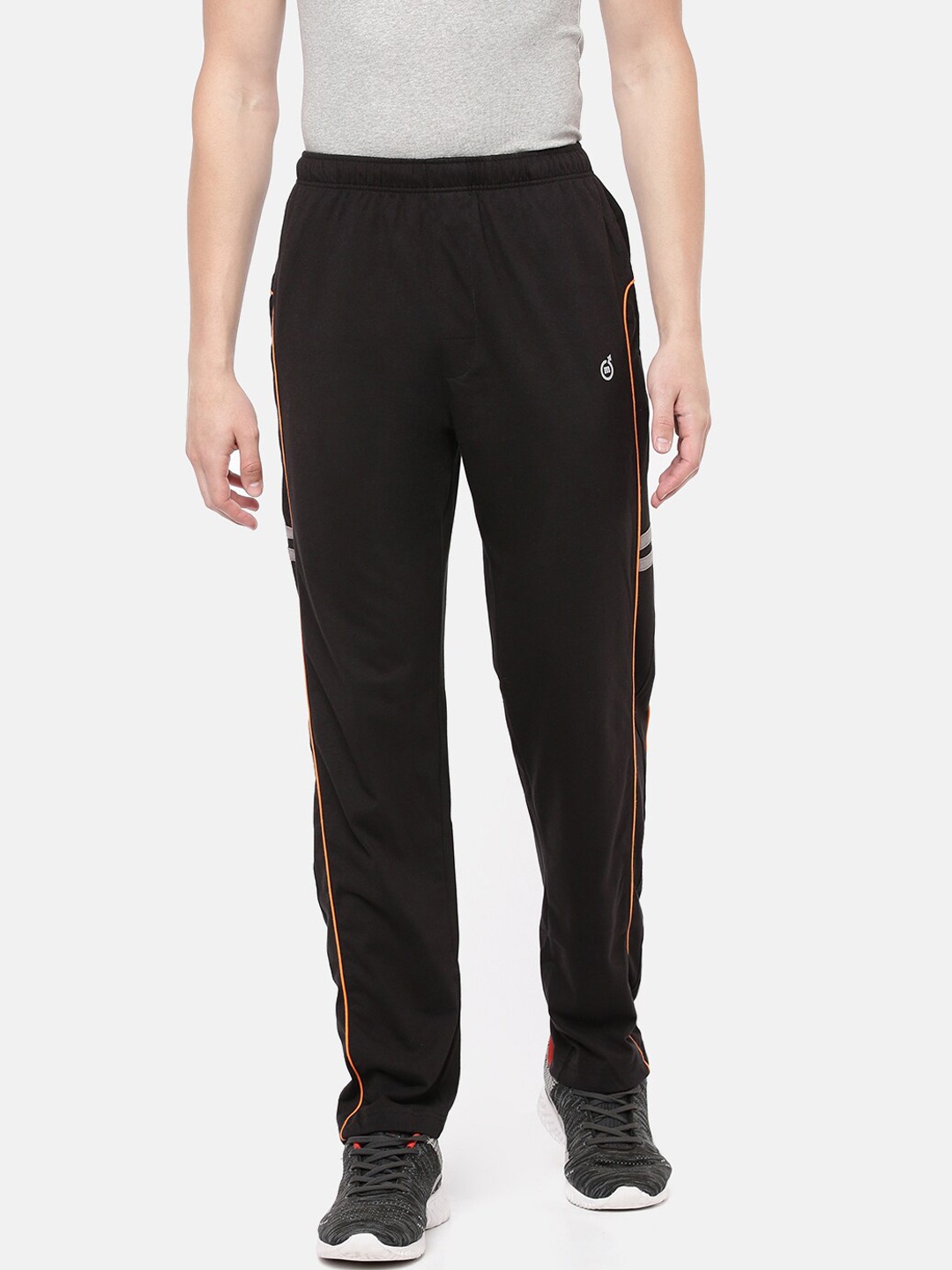 

Macroman M-Series Men Mid Rise Sports Track Pants, Black