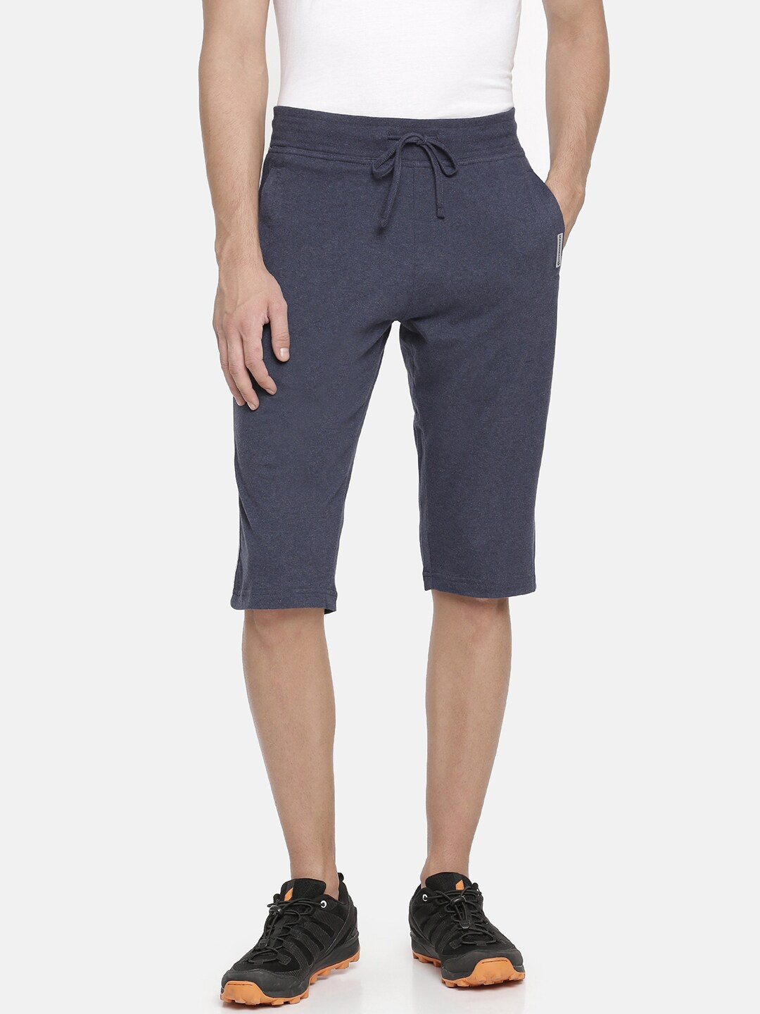 

Macroman M-Series Men Regular Fit Sports Knee Length Shorts, Navy blue