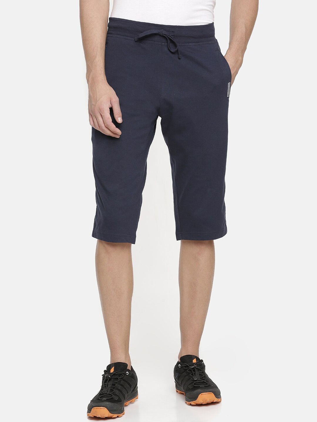 

Macroman M-Series Men Regular Fit Sports Knee Length Shorts, Navy blue