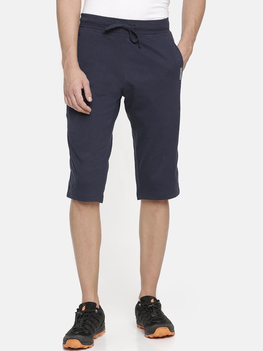 

Macroman M-Series Men Regular Fit Mid-Rise Sports Shorts, Navy blue