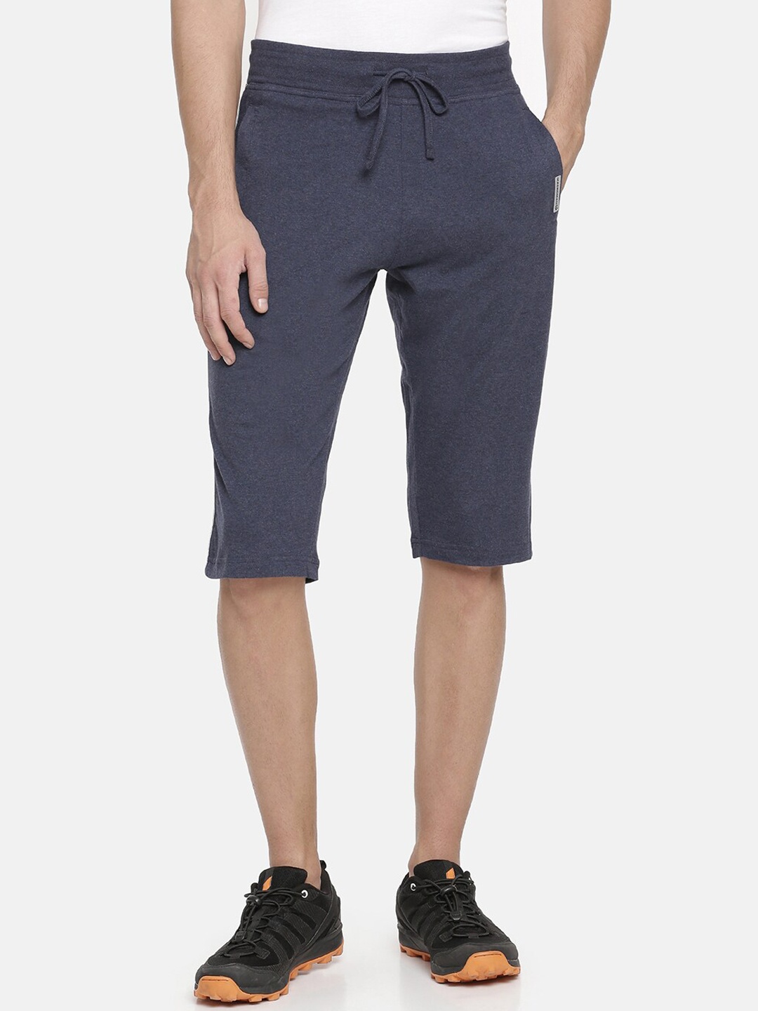 

Macroman M-Series Men Regular Fit Sports Knee Length Shorts, Navy blue