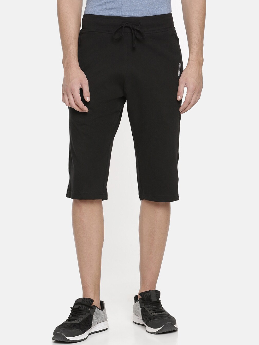 

Macroman M-Series Men Regular Fit Sports Knee Length Shorts, Black