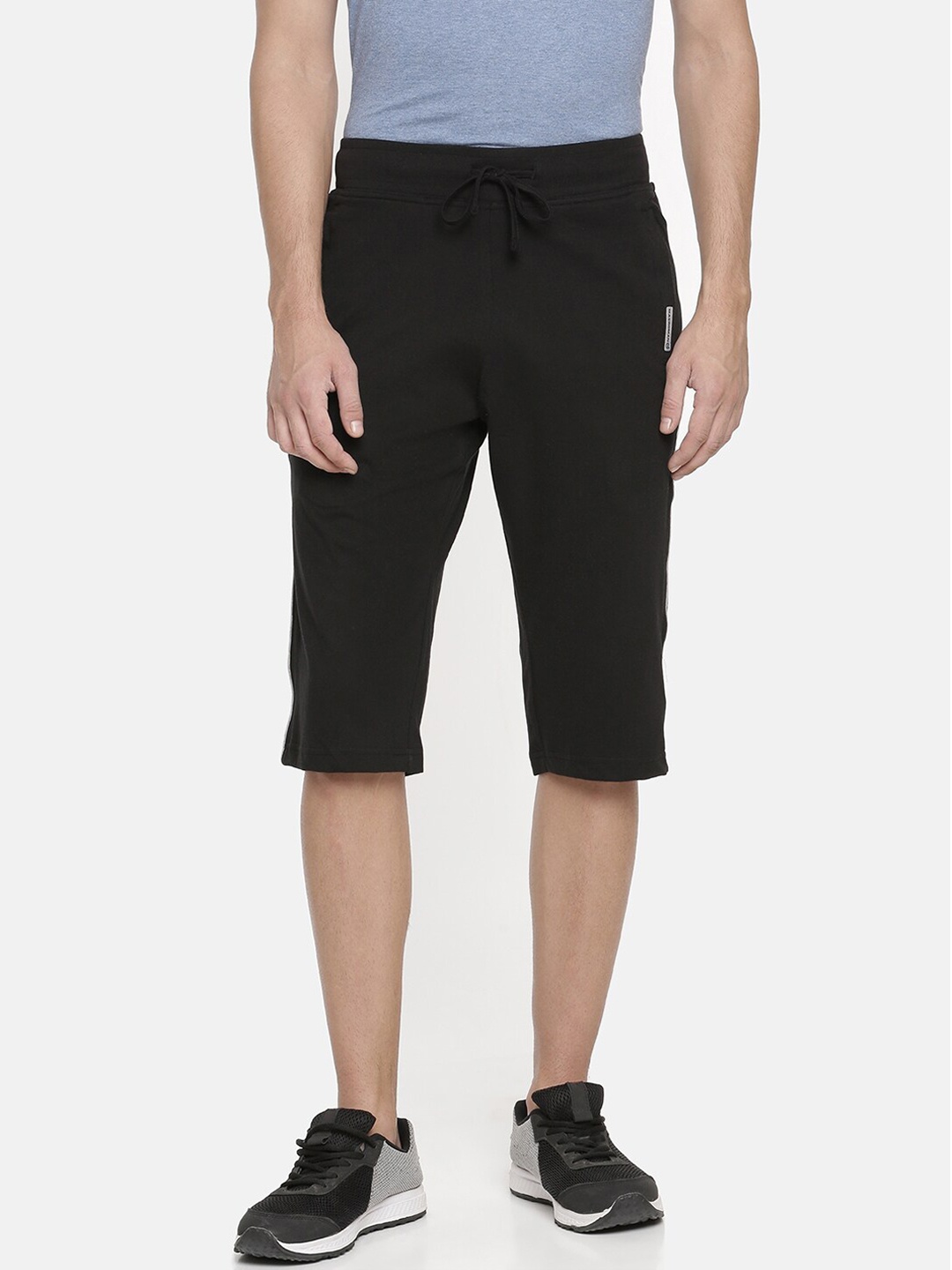 

Macroman M-Series Men Mid -Rise Sports Shorts, Black