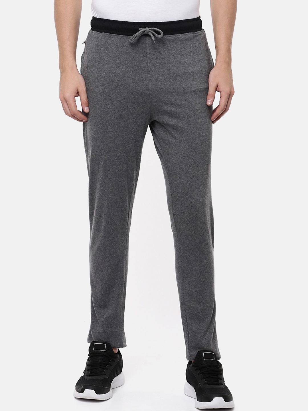 Macroman M-Series Men Mid Rise Sports Track Pants, Grey