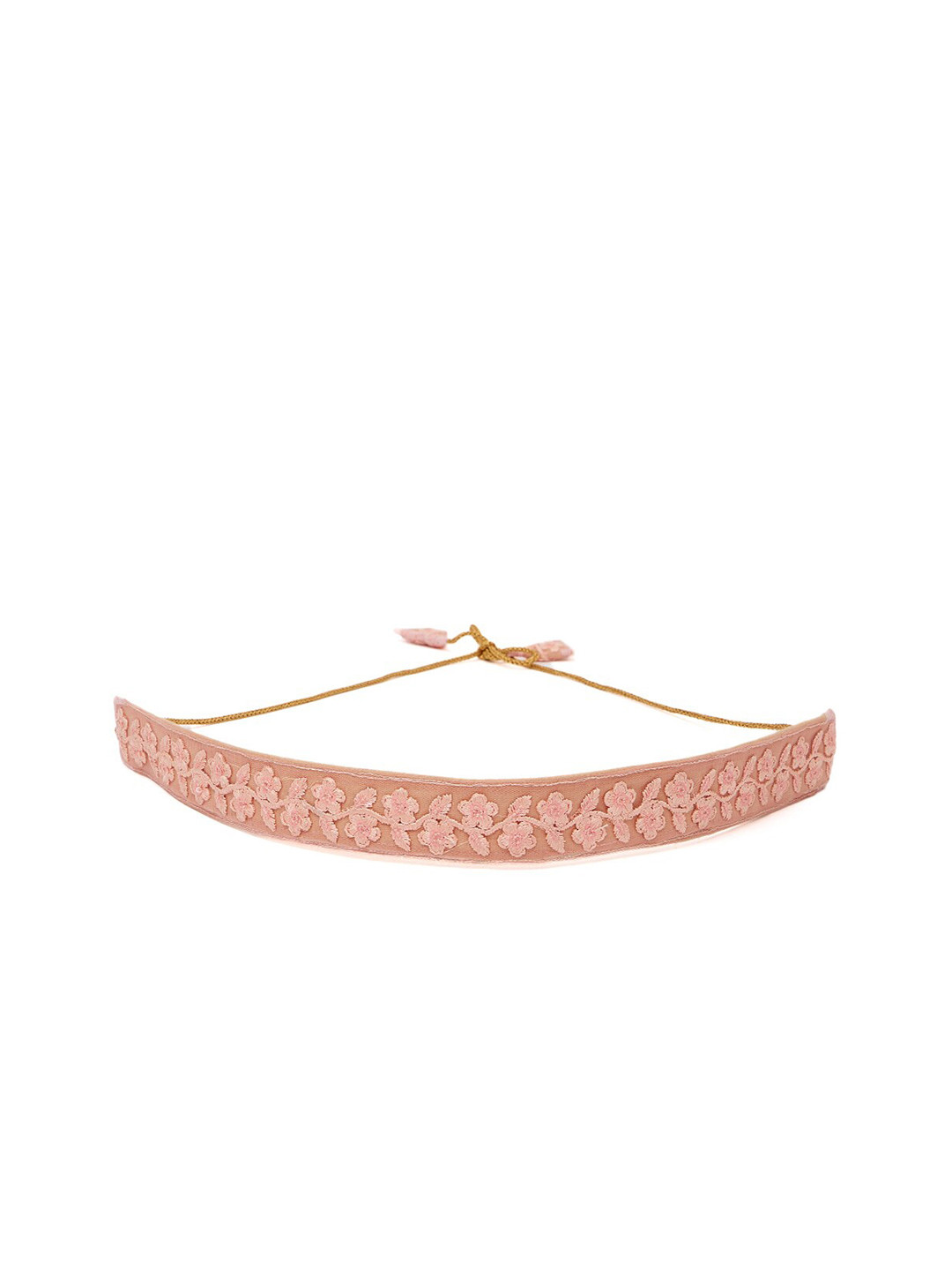 

Athena Women Peach-Coloured Embroidered Belt