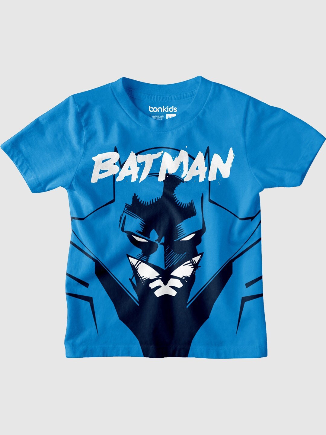 

BONKIDS Boys Blue Printed Pockets T-shirt
