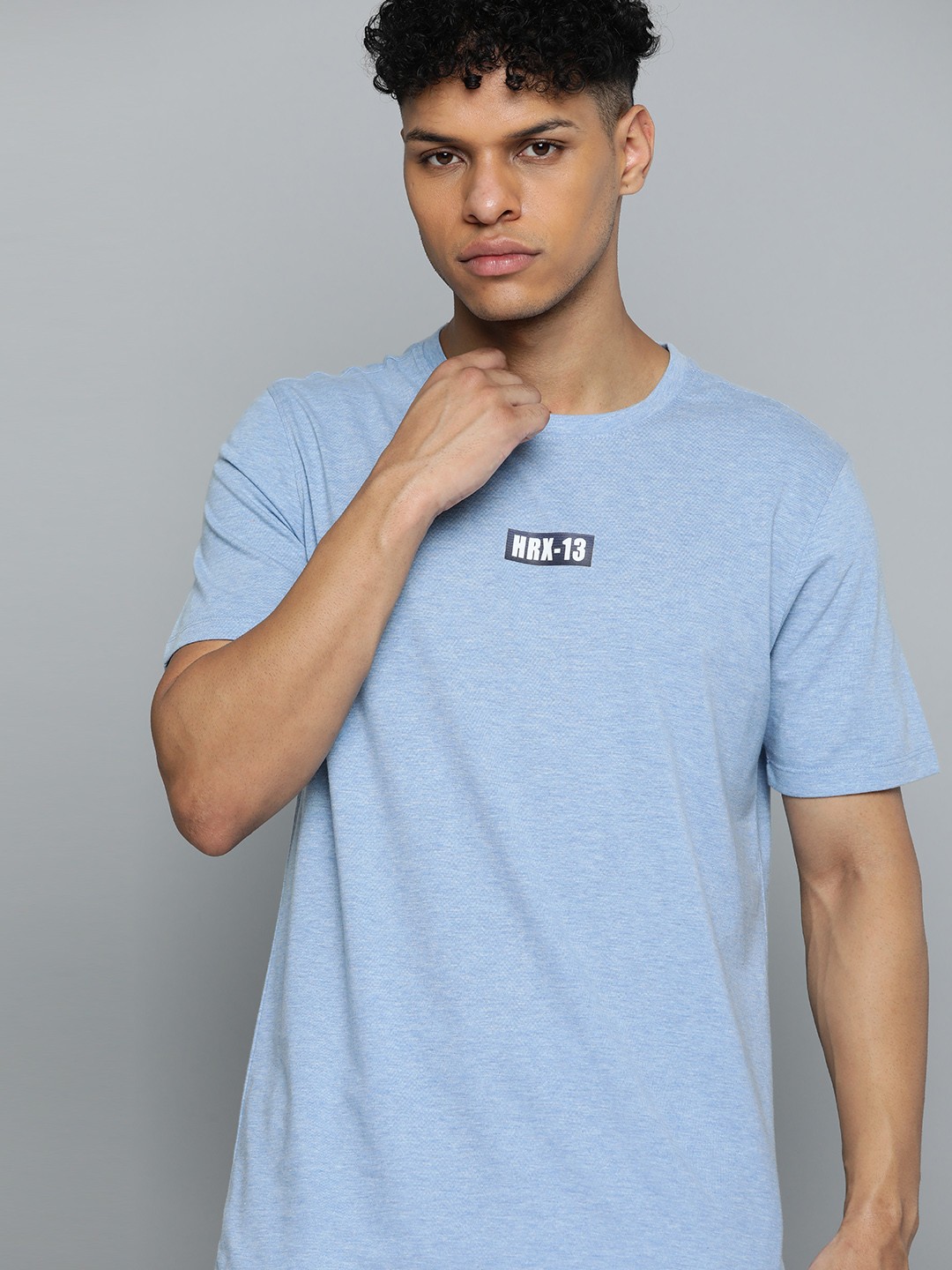 

HRX by Hrithik Roshan Men Blue T-shirt
