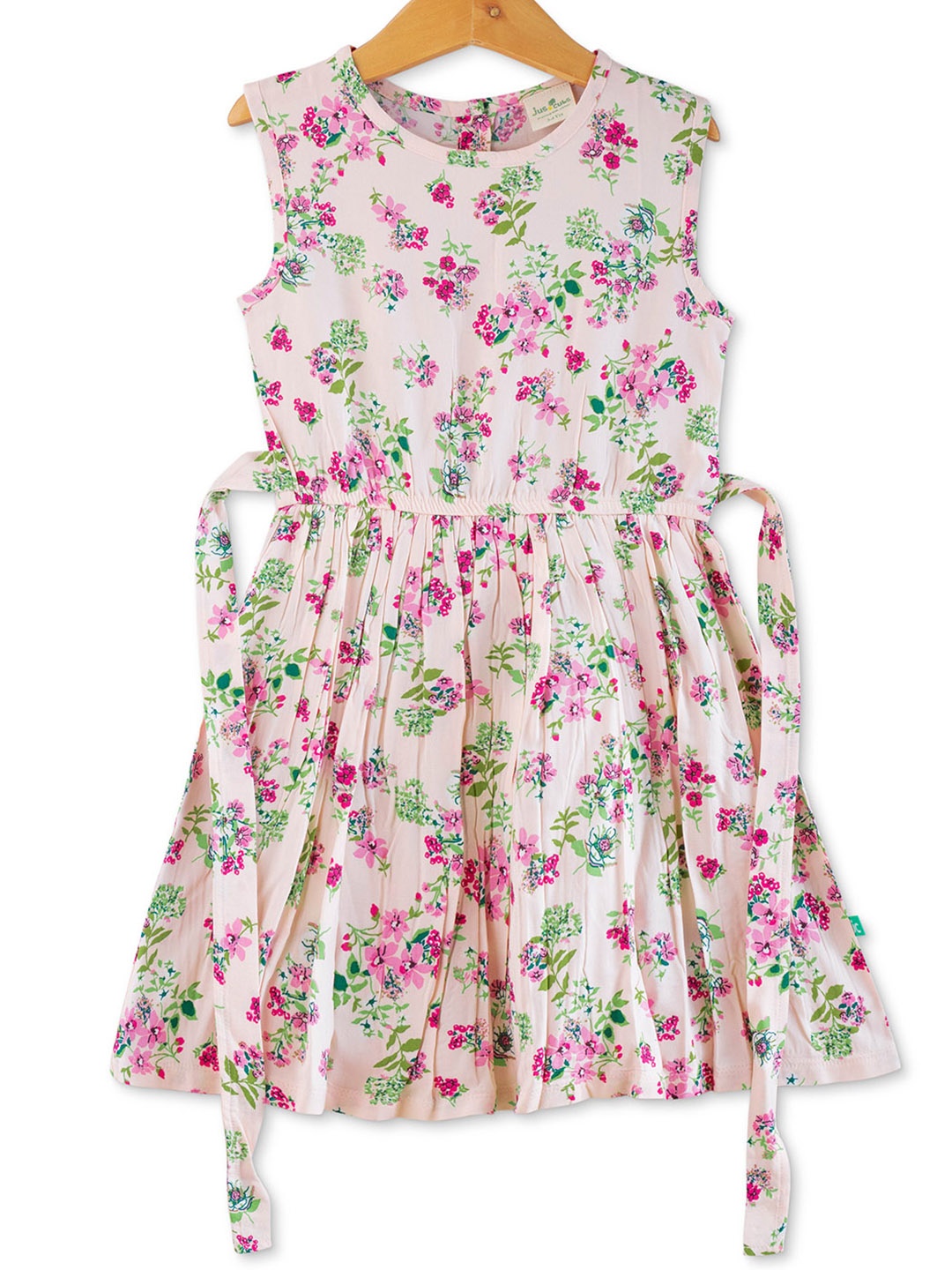 

JusCubs Pink Floral Print A-Line Mini Dress