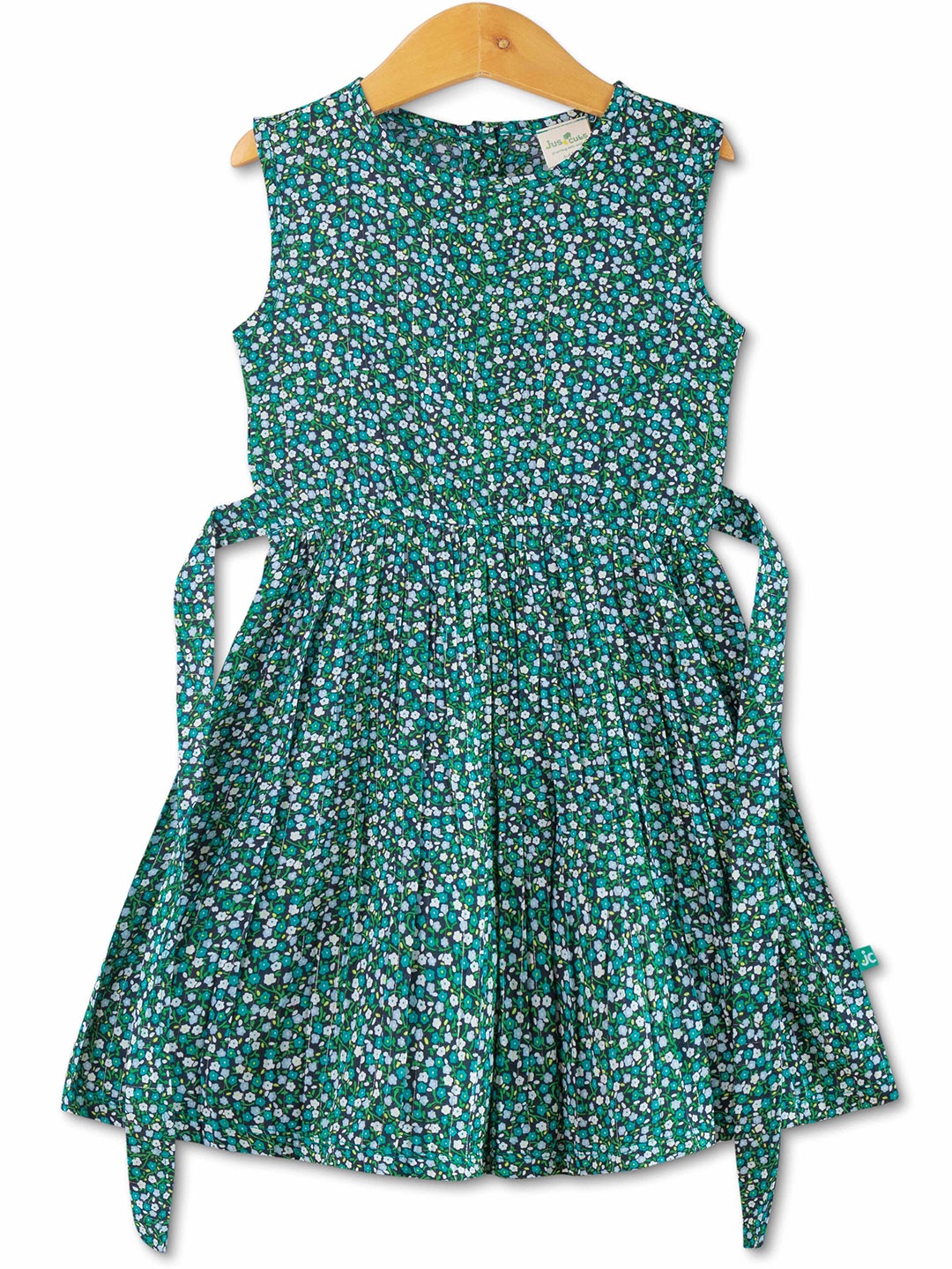 

JusCubs Green Floral Print Fit & Flare Mini Dress
