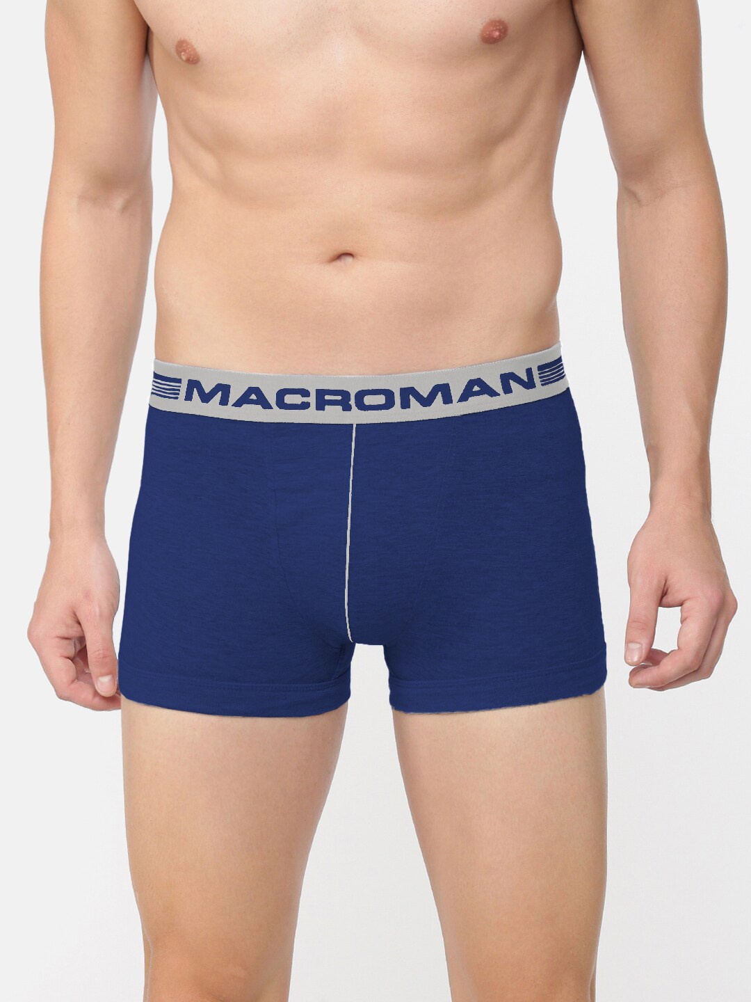 

Macroman M-Series Men Pure Cotton Boxer Brief, Navy blue