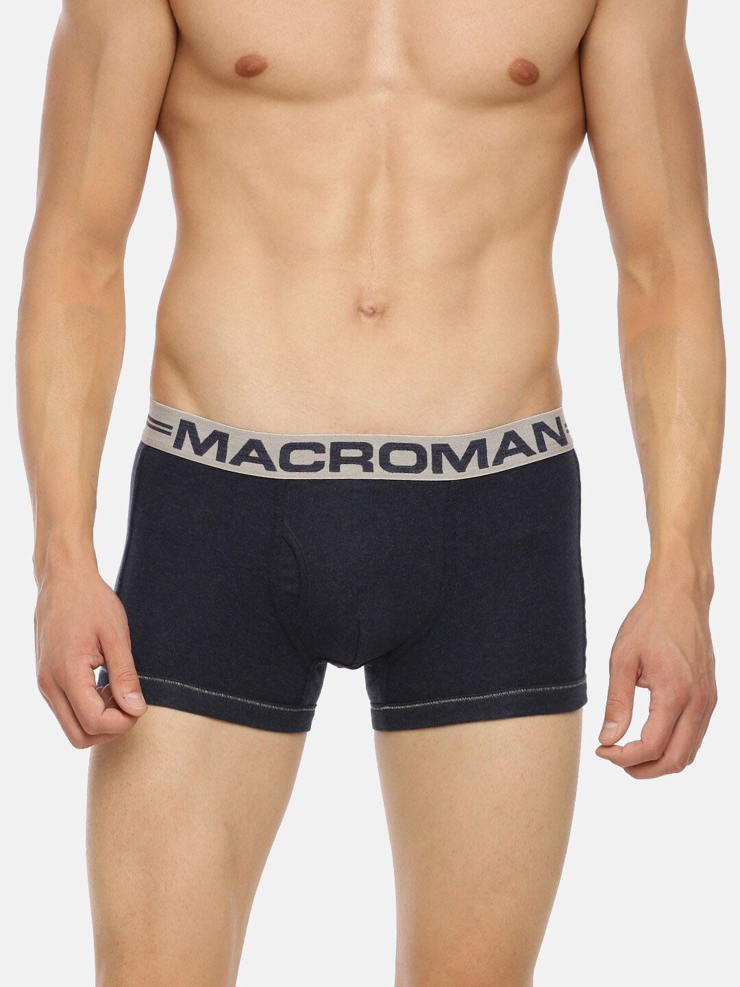 

Macroman M-Series Men Bravo Classic Stretch Boxer Brief, Blue