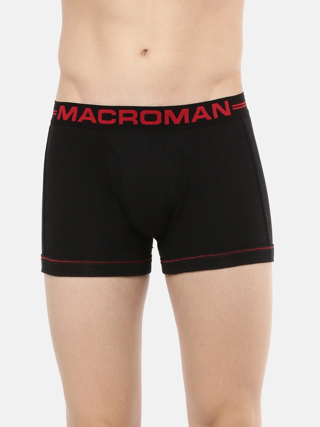 

Macroman M-Series Men Anti Microbial Pure Cotton Boxer Brief, Black