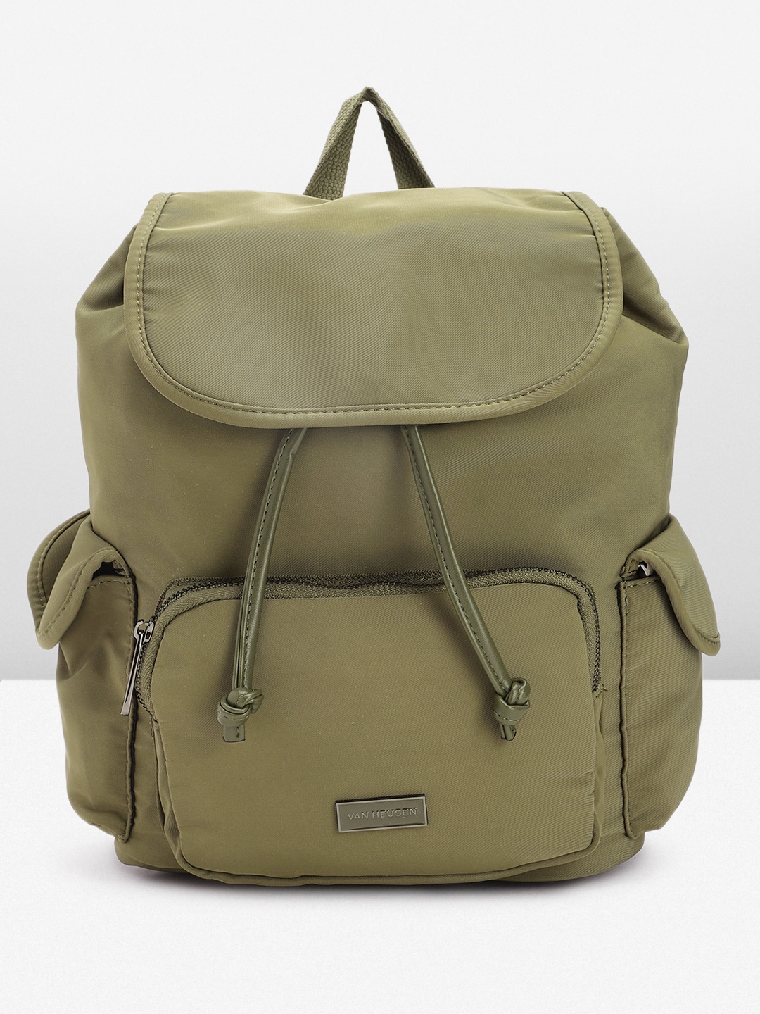 

Van Heusen Women Solid Backpack, Green