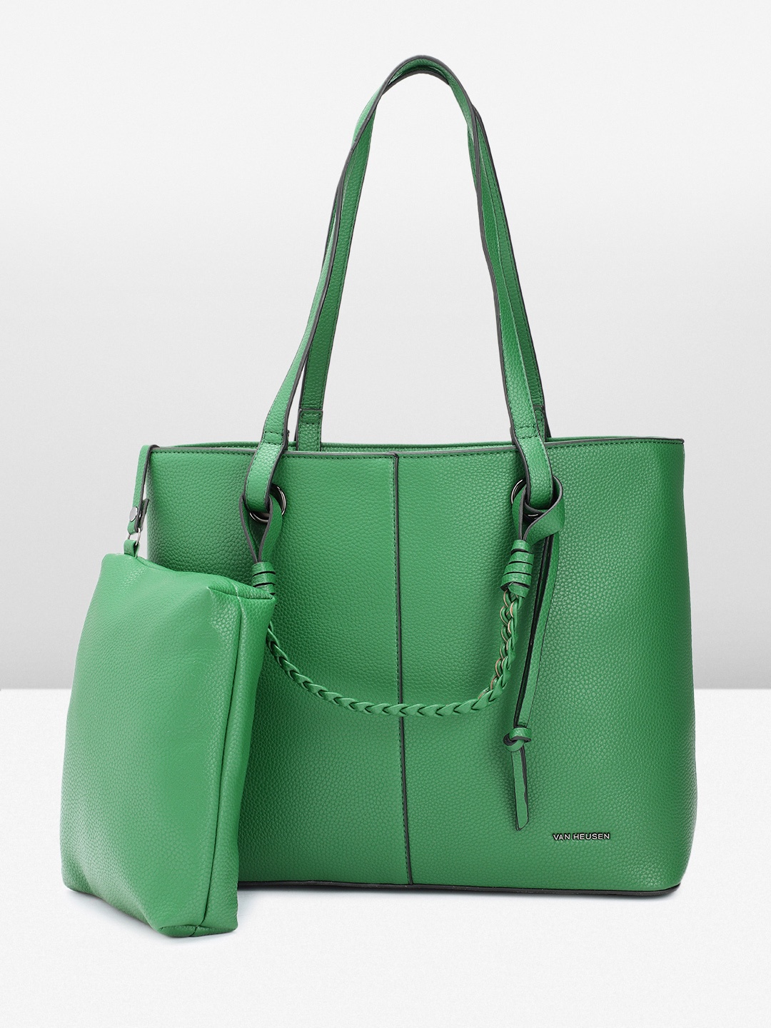 

Van Heusen Solid Shoulder Bag, Green