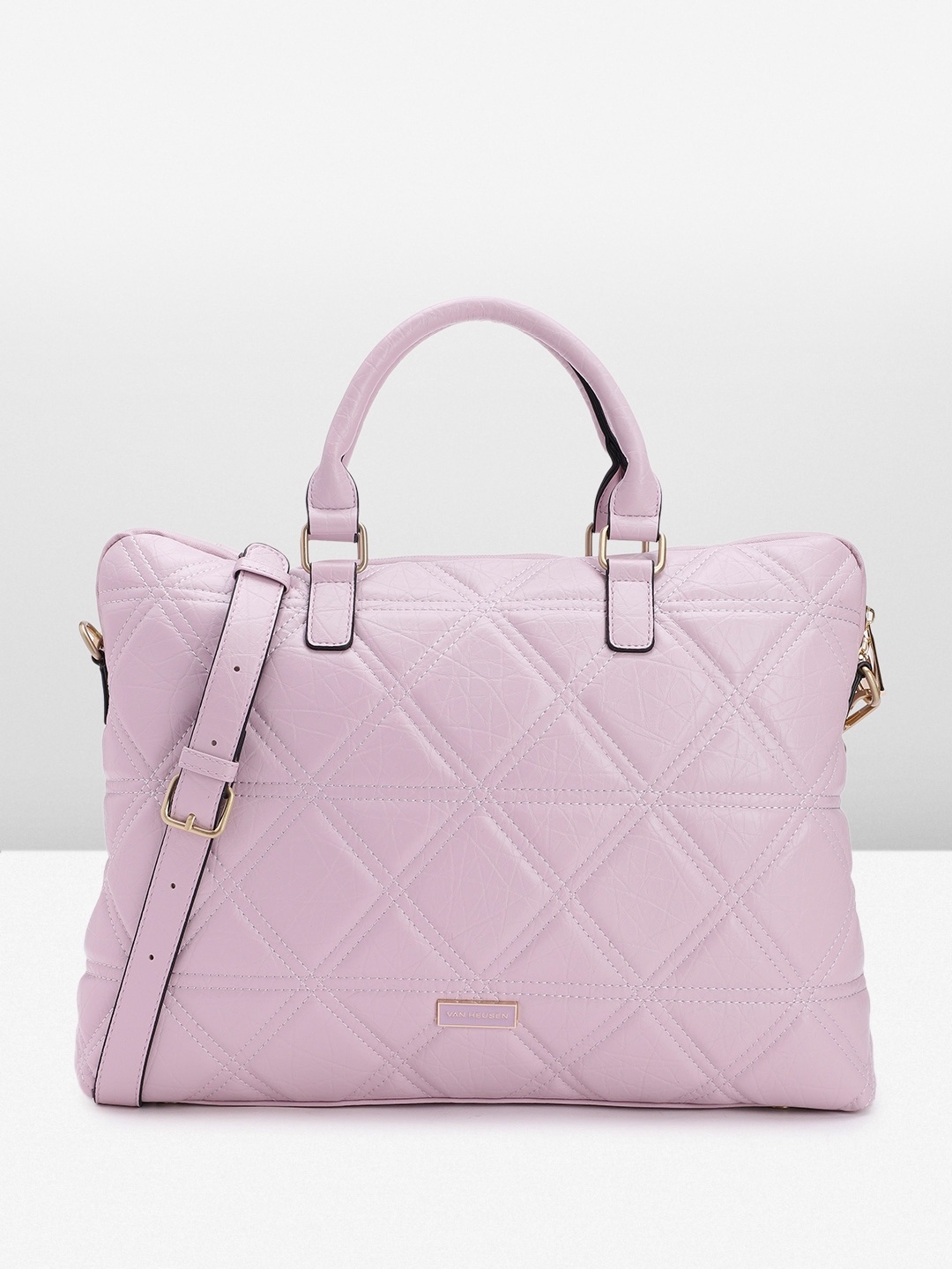 

Van Heusen Women Textured Laptop Bag, Lavender
