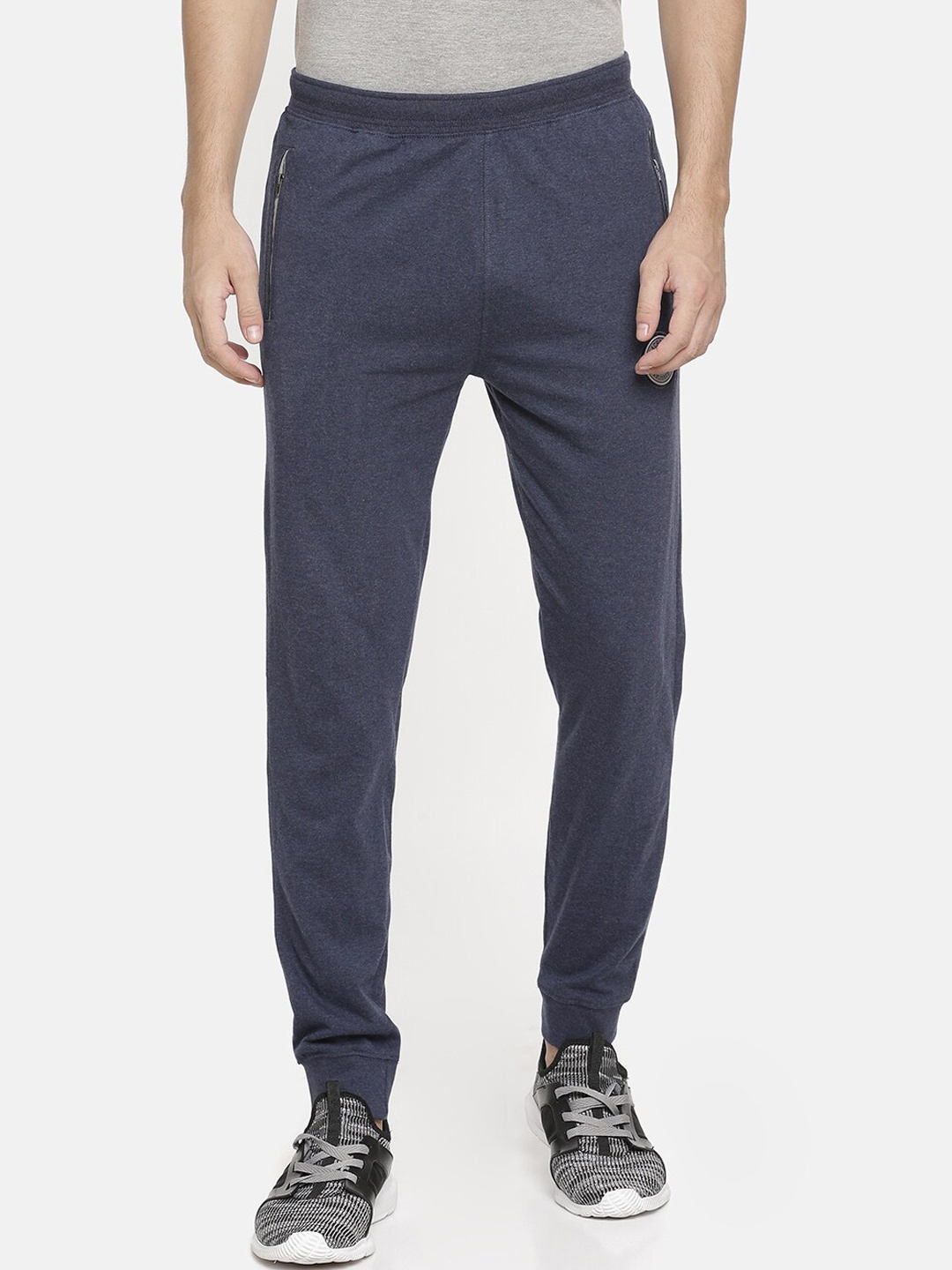 

Macroman M-Series Men Mid-Rise Cotton Sports Track Pants, Blue
