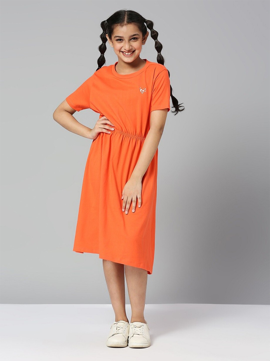 

JUSTICE Girls A-Line Cotton Dress, Coral