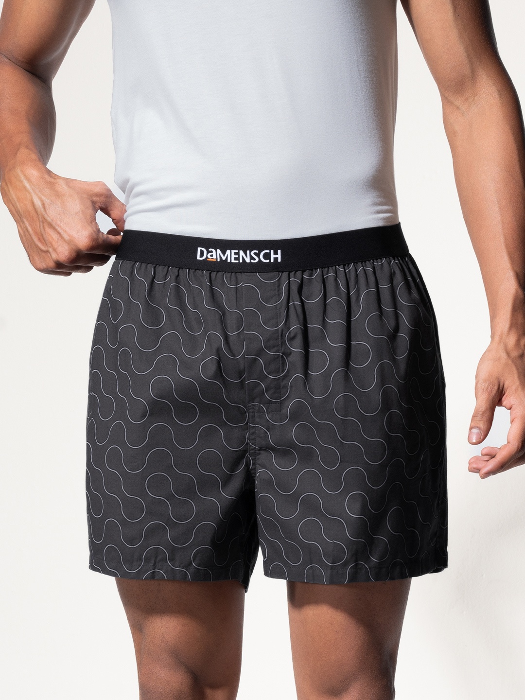 

DAMENSCH Men Breeeze Ultralight Pure Cotton Inner Boxers, Grey
