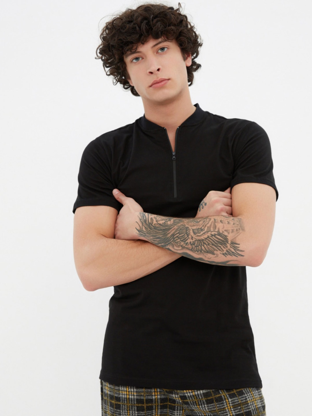 

Trendyol Pure Cotton Casual T-shirt, Black