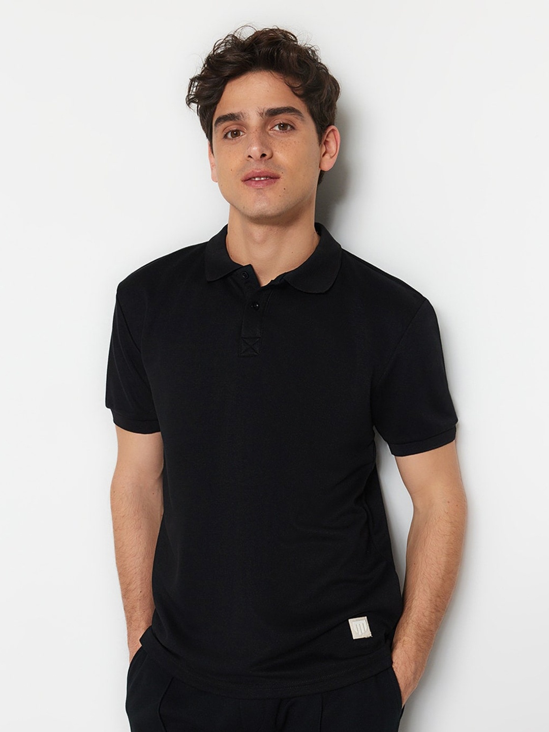 

Trendyol Polo Collar Casual T-shirt, Black