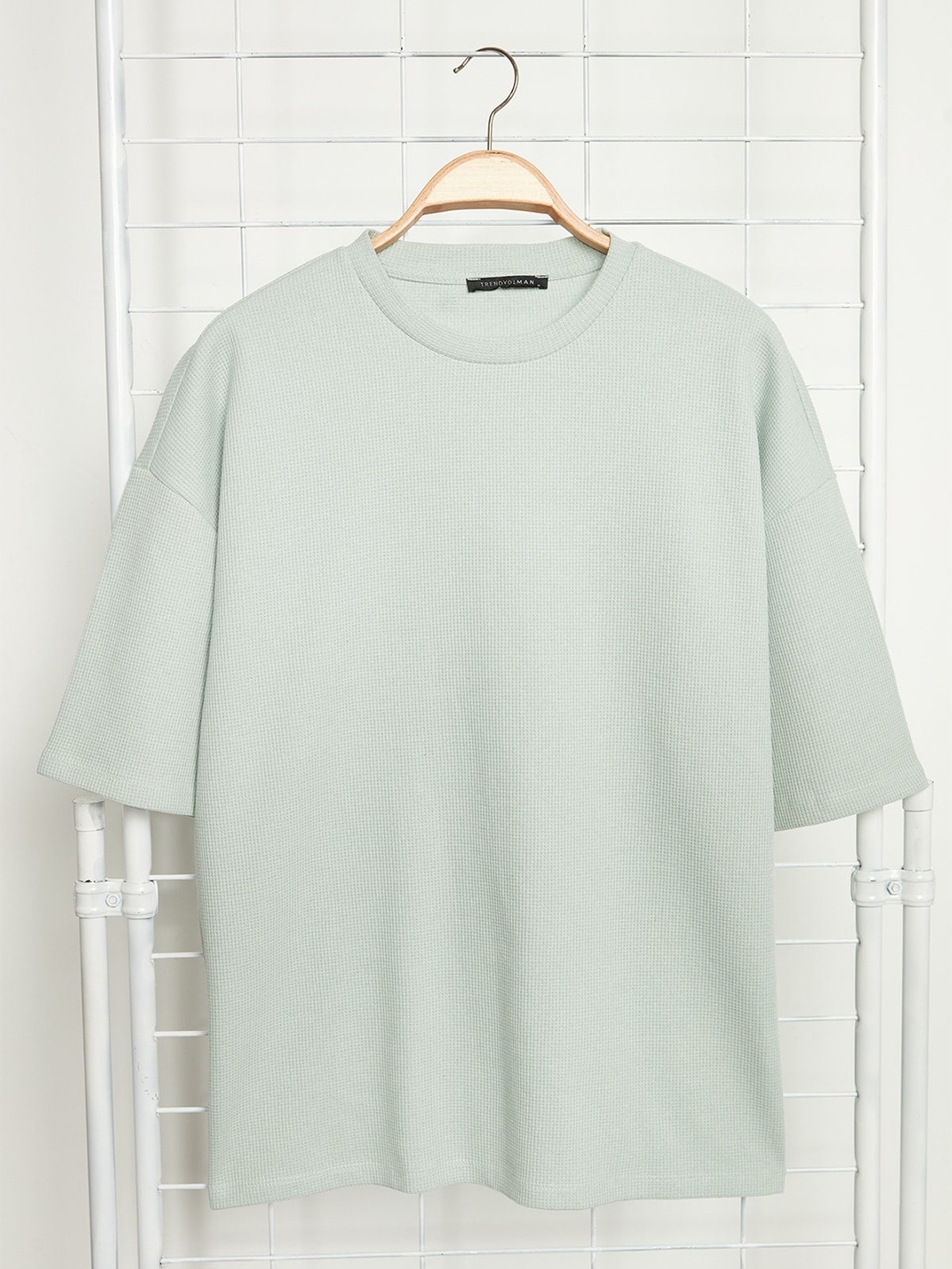 

Trendyol Drop-Shoulder Sleeves Casual T-shirt, Green