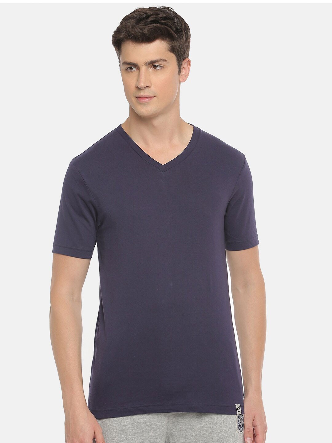 

Macroman M-Series V-Neck Short Sleeves T-shirt, Navy blue