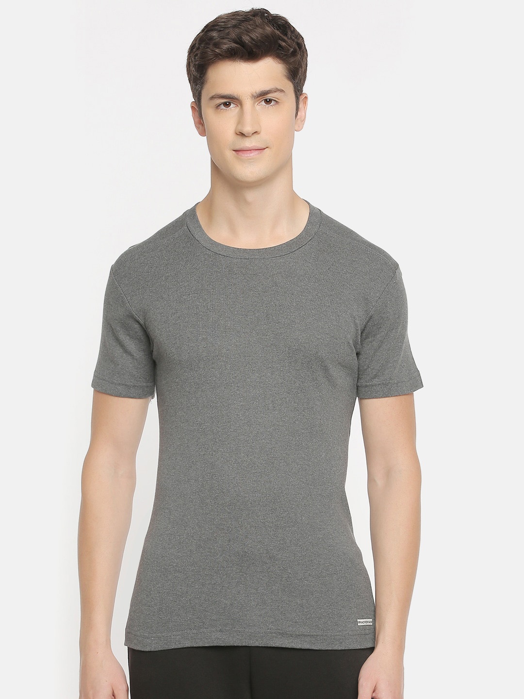 

Macroman M-Series Round Neck Regular Fit Pure Cotton T-shirt, Black