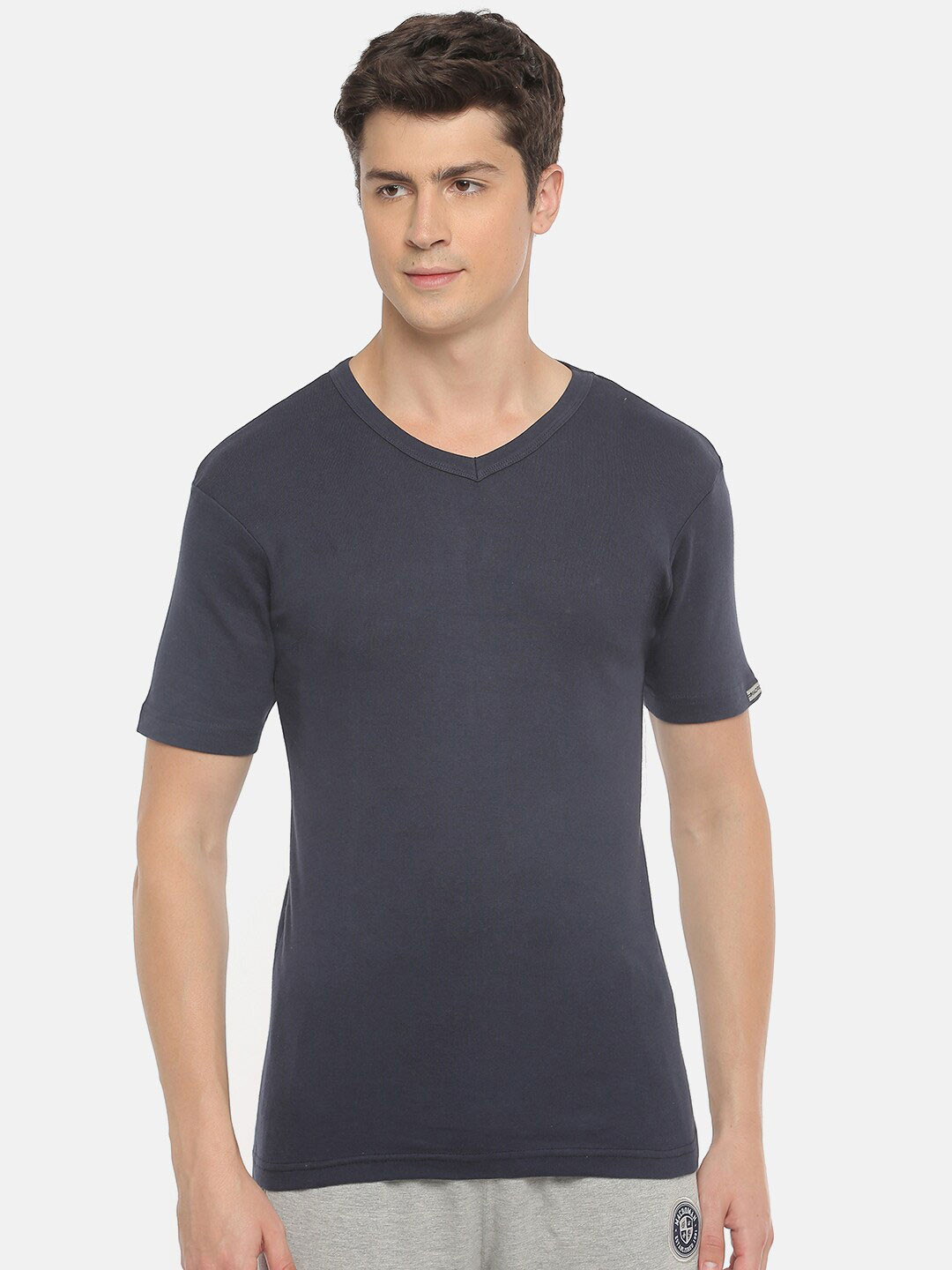 

Macroman M-Series Men V-Neck Pure Cotton Sports T-shirt, Blue