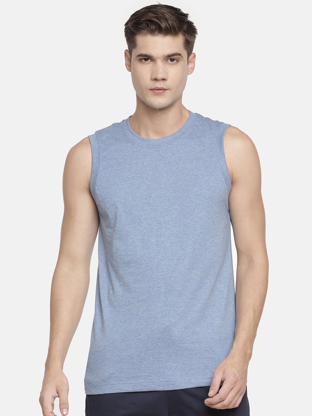 

Macroman M-Series Round Neck Regular Fit T-shirt, Blue