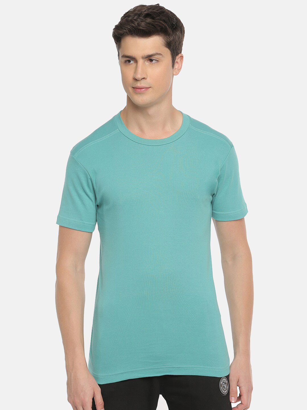 

Macroman M-Series Round Neck Regular Fit Pure Cotton T-shirt, Sea green