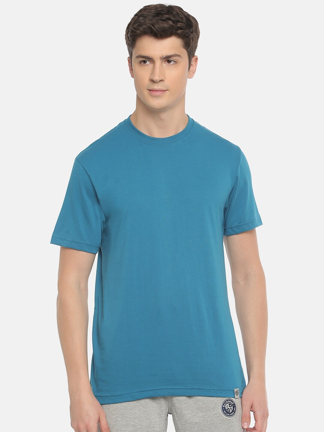 

Macroman M-Series Men Solid Round Neck T-shirt, Blue