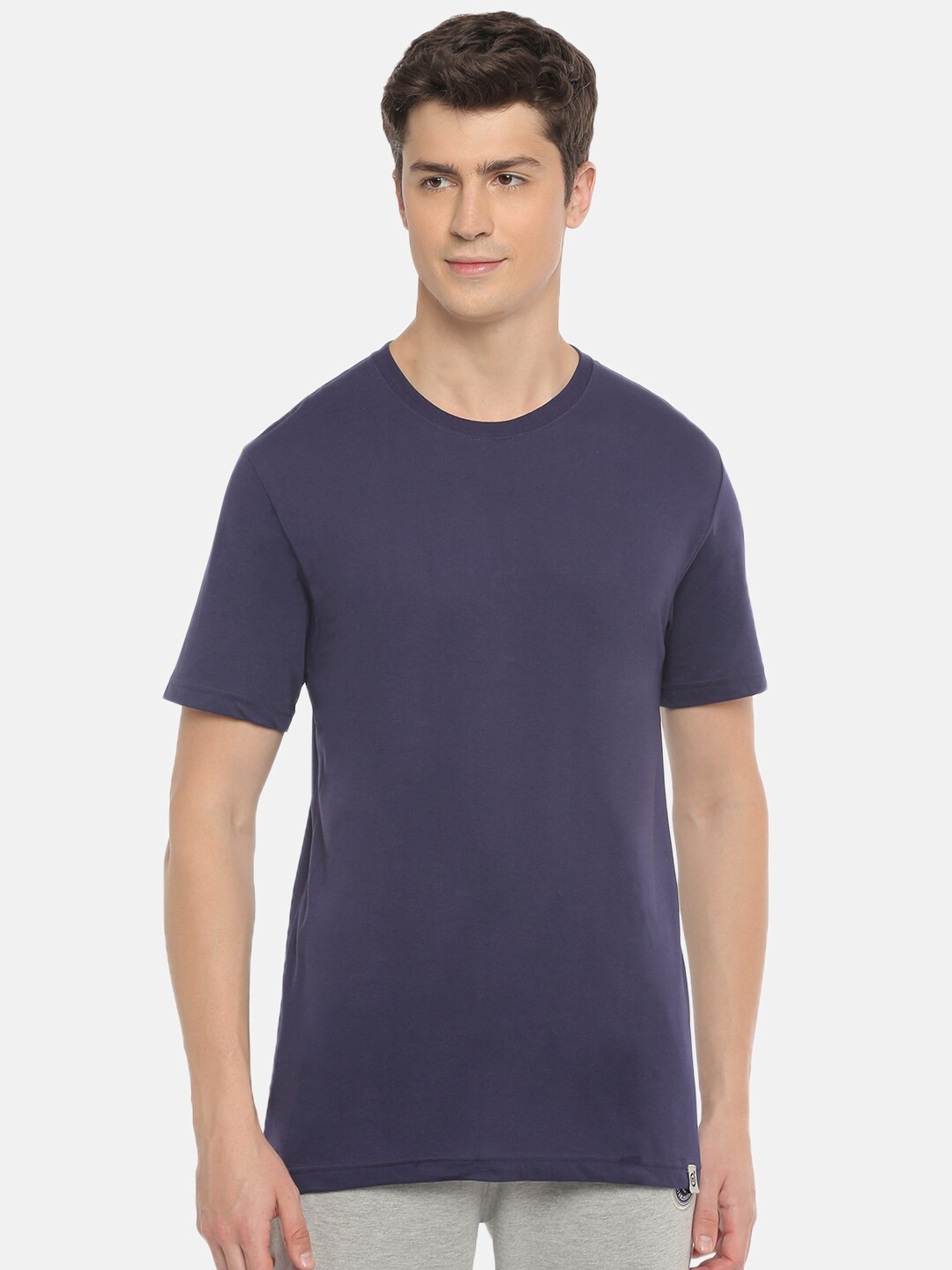 

Macroman M-Series Round Neck Regular Fit T-shirt, Navy blue