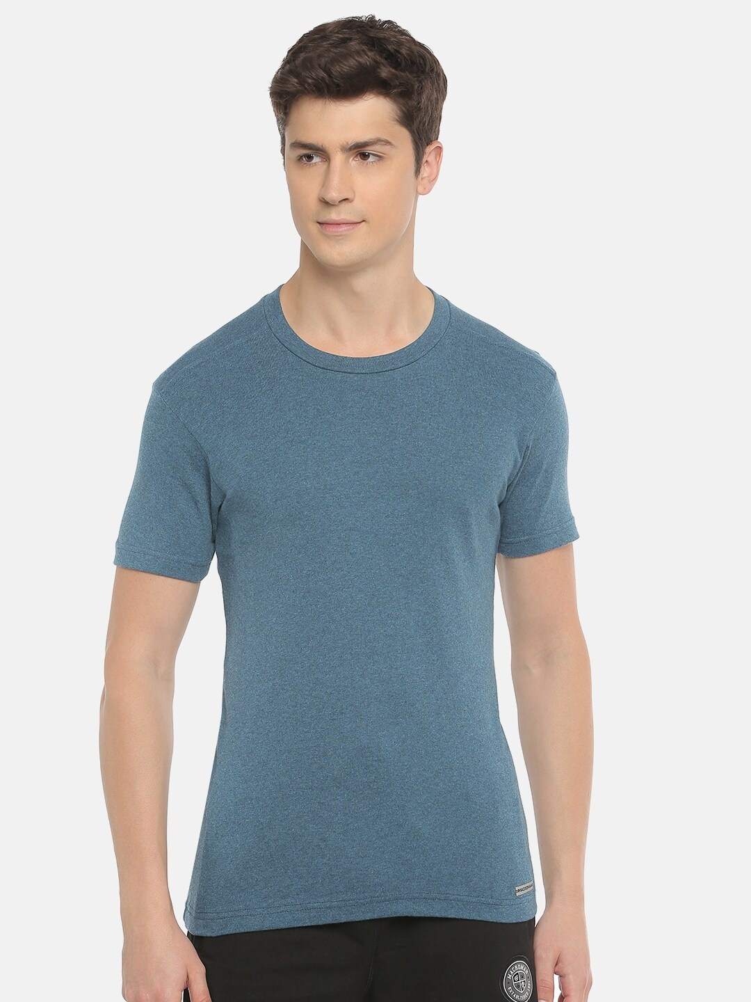 

Macroman M-Series Round Neck Regular Fit Pure Cotton T-shirt, Blue