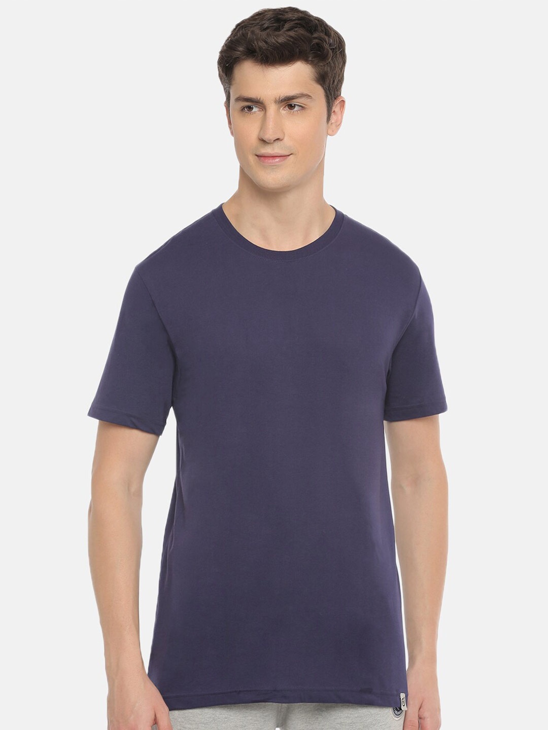 

Macroman M-Series Round Neck Regular Fit T-shirt, Navy blue