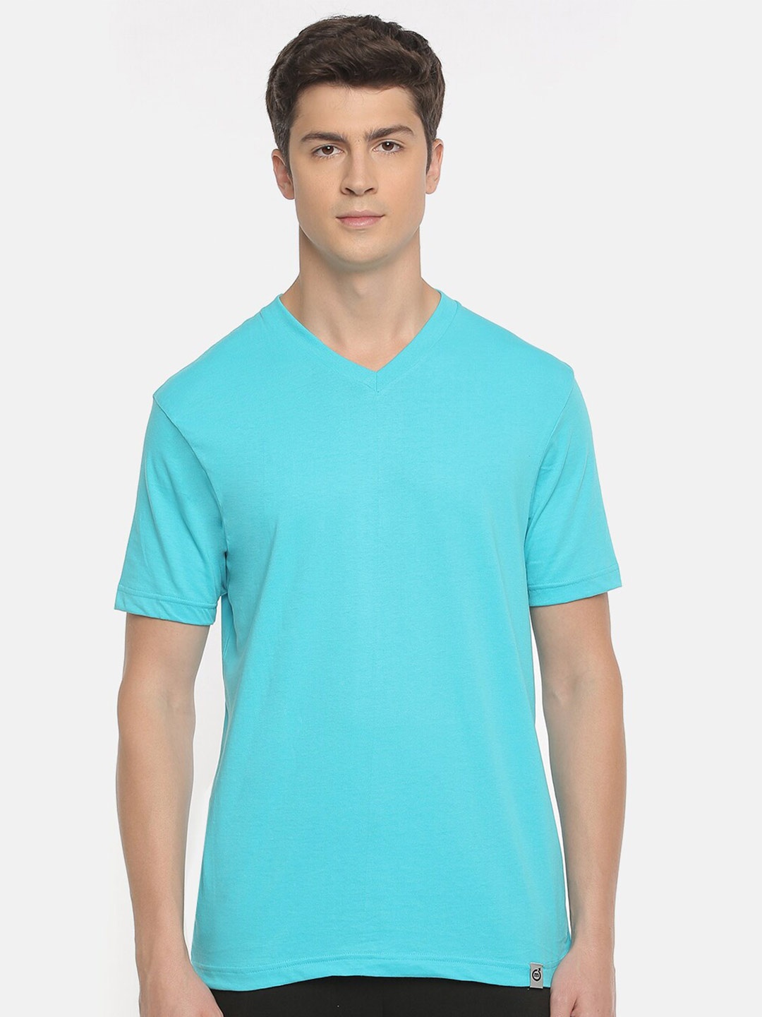 

Macroman M-Series Men Solid V-Neck T-shirt, Blue
