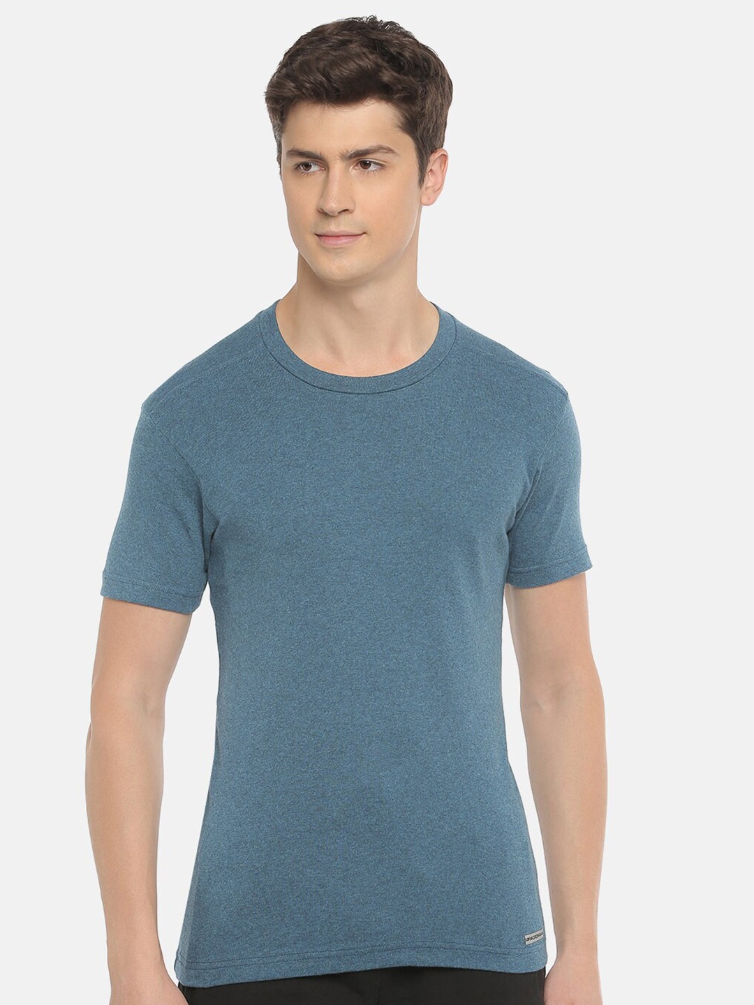 

Macroman M-Series Round Neck Regular Fit Pure Cotton T-shirt, Blue
