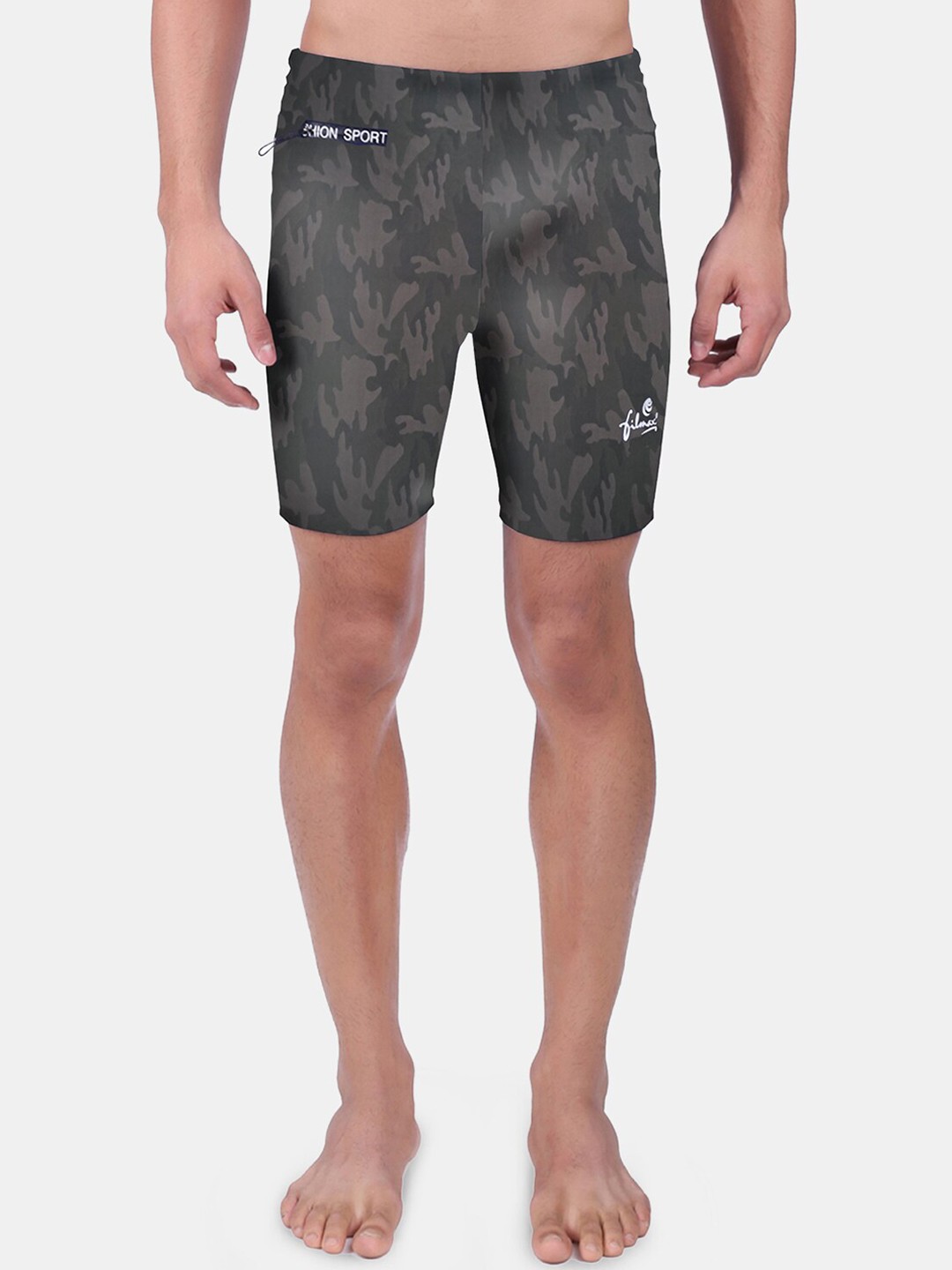 

FILMAX ORIGINALS Men Camouflage Printed Swimwear Essential Endurance+ Jammer, Green