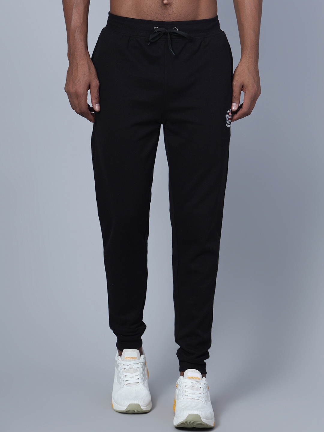 

Cantabil Men Mid Rise Sports Joggers, Black