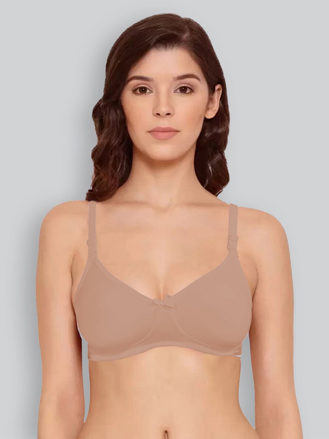 

LYRA Combed Cotton Rich Full Coverage Spacer Bra, Beige