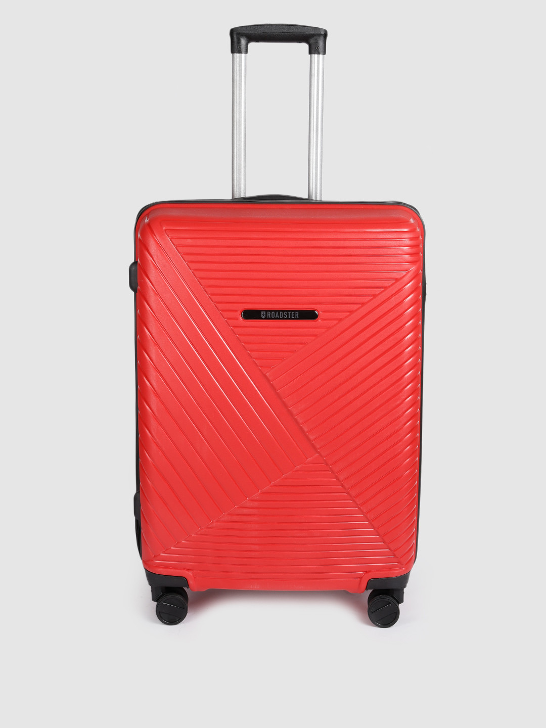 

Roadster Unisex Textured Hard-Sided Medium Trolley Bag 54.6 L, Red
