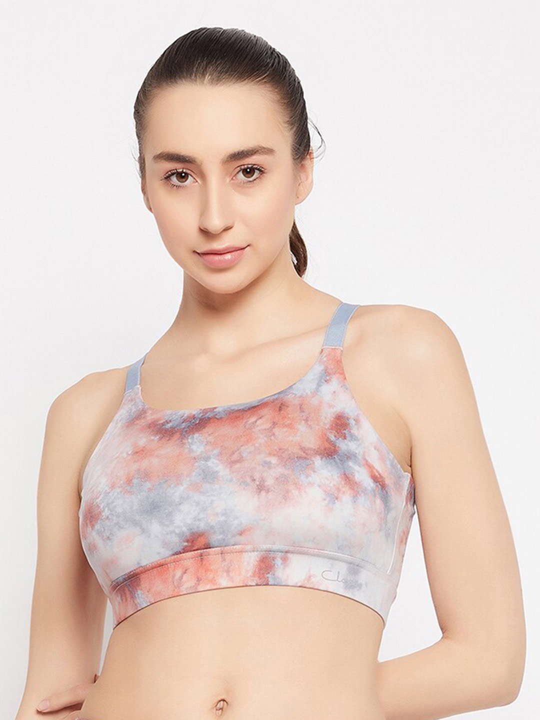 

Clovia Grey Full Coverage Lightly Padded All Day Comfort Rapid Dry Workout Bra
