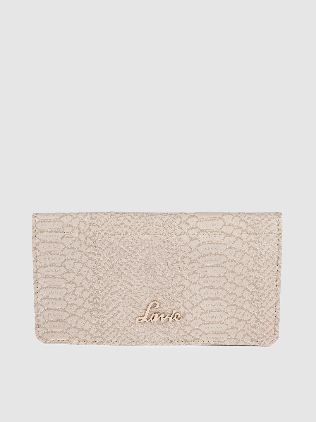 

Lavie Women Textured Two Fold Wallet, Beige