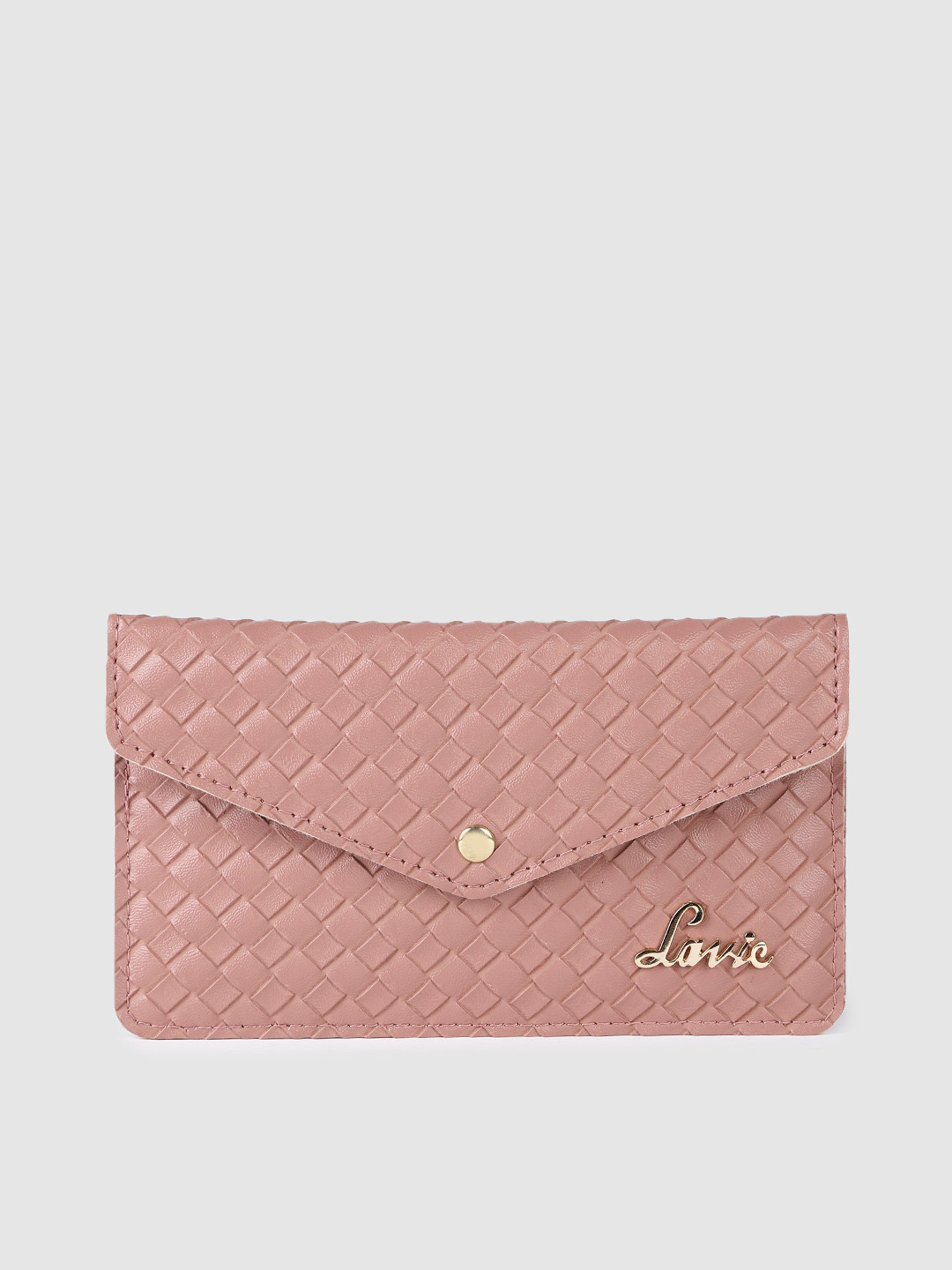 

Lavie Women Woven Design Envelope, Pink