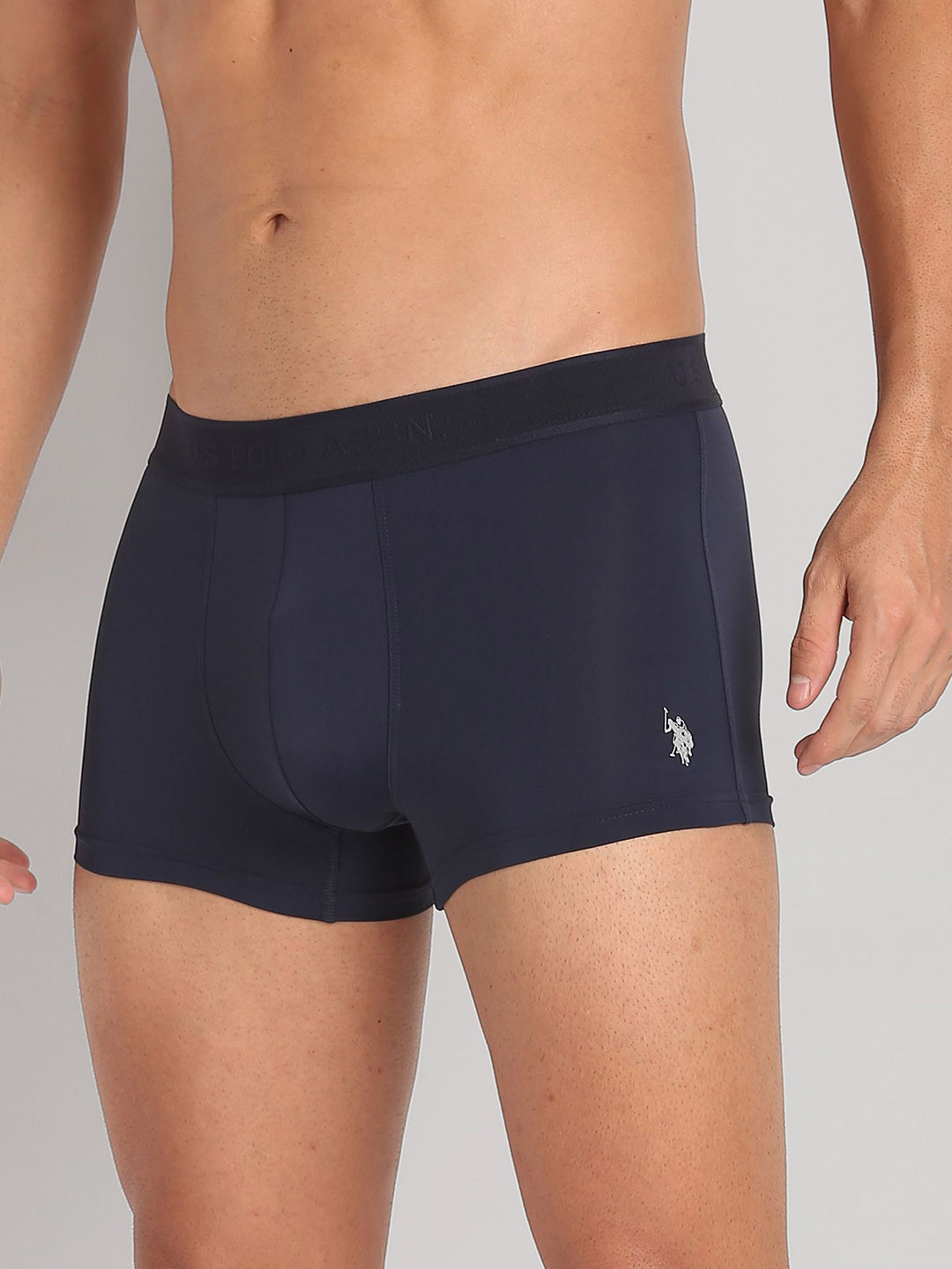 

U.S. Polo Assn. Men Moisture Wicking Stretchable Trunk, Navy blue